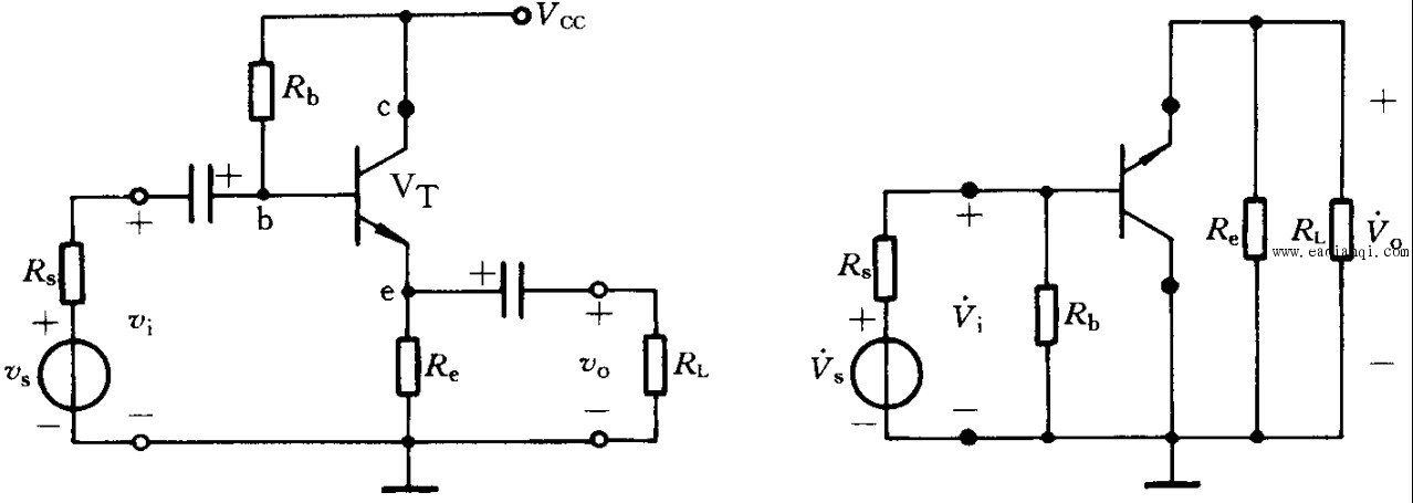 共集电极放大电路原理图解_自动控制网